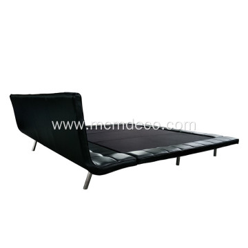 Poliform Furniture Leather Onda Bed Reproduction